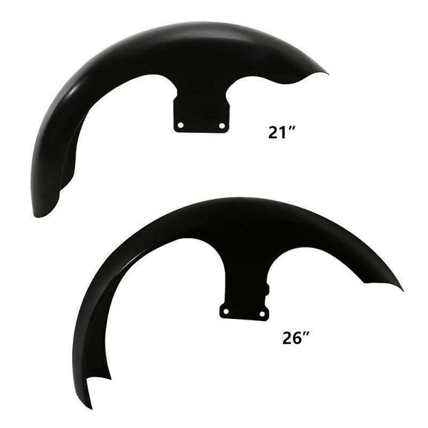 21" 26" Wheel Wrap Unpainted Front Fender For Harley Touring Road Glide Baggers