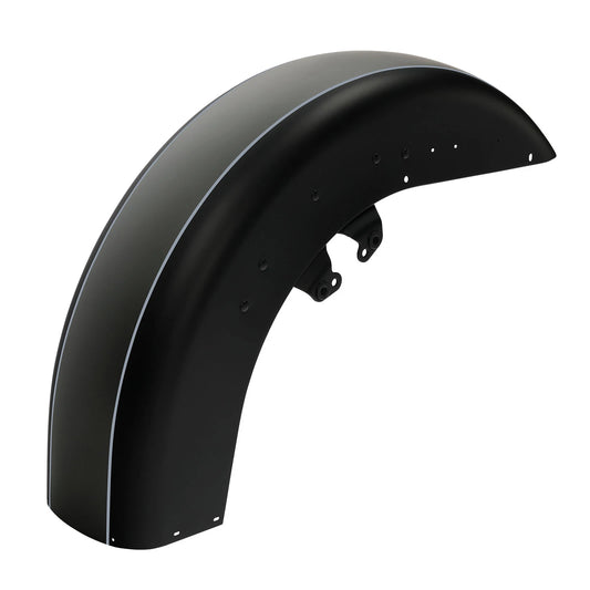 Front Fender Fit For Harley Electra Glide 2014-2024 Charcoal Denim / Black Denim