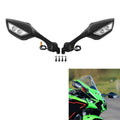 Left/Right Rear View Side Mirrors Fit For Kawasaki Ninja ZX10R 2021-2025 Black