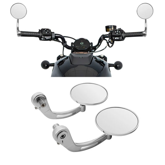 Chrome Handlebar End Side Mirrors Fit For Harley Sportster S RH1250S 2021-2025