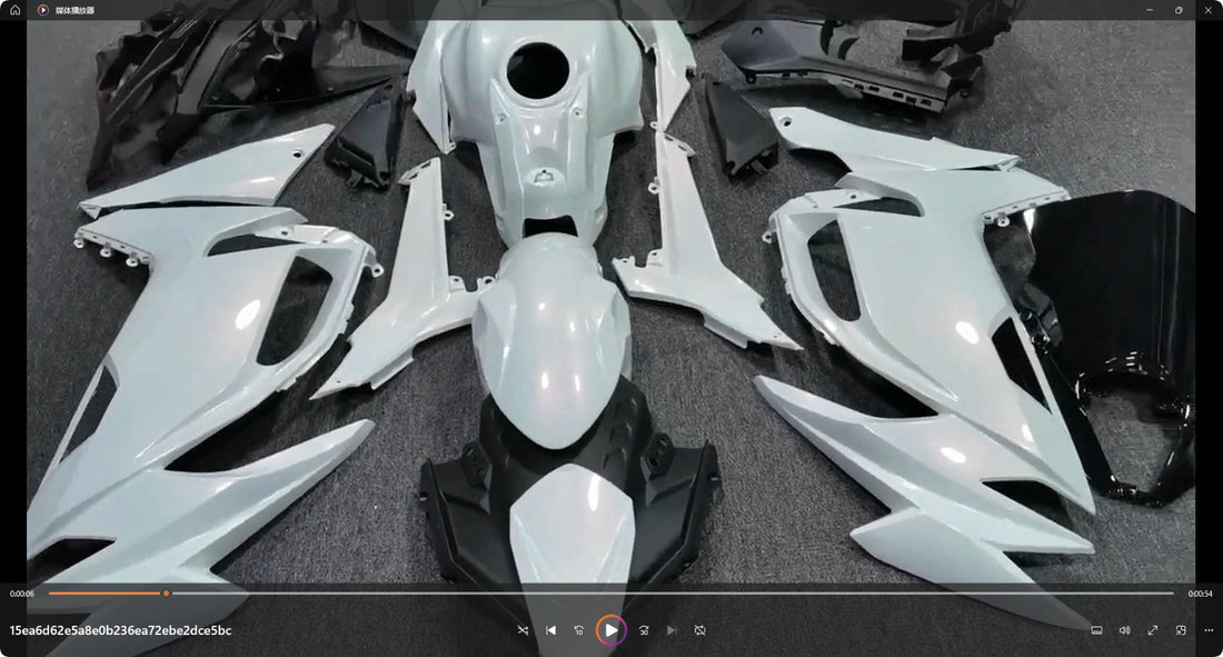 Pearl White Fairing Kit w/Tank Cover for 2020-2026 Kawasaki Ninja 650 EX650 ABS