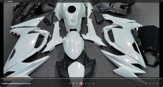 Pearl White Fairing Kit w/Tank Cover for 2020-2026 Kawasaki Ninja 650 EX650 ABS
