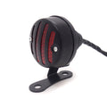 Black LED Vintage Grill Tail Brake Rear Light For Cafe Bobber Cruiser Chopper