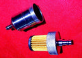 FILTRO DE COMBUSTIBLE DE ALUMINIO PLATA ELEMENTO LAVABLE REUTILIZABLE PARA HONDA