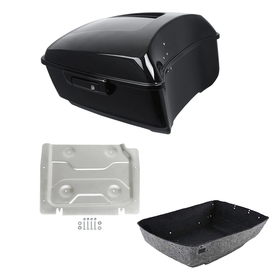 King Trunk Luggage Base Plate Fit For Harley Touring Street Road Glide 2014-2026