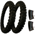 2 PK 70/100-19 Pit Bike Tires & Tubes For Klx Crf XR Minimoto Cross Country