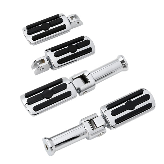 Rider Driver Passenger Foot Peg w/ Bracket Fit For Harley Softail Deluxe 18-25