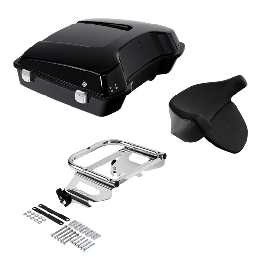 Razor Trunk Backrest Solo Mount Fit For Harley Touring Road King Glide 1997-08
