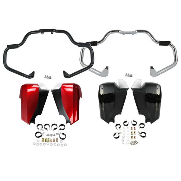 Mustache Highway Bar Lower Fairings Fit For Indian Chieftain Roadmaster 14-2022