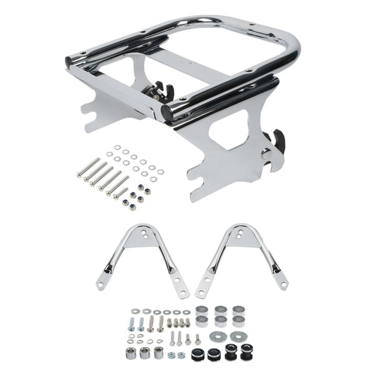 Two-Up Mount Luggage Rack Docking Hardware Fit For Harley Touring Glide 97-08