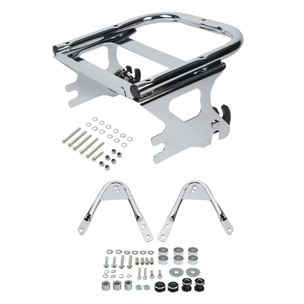 Two-Up Mount Luggage Rack Docking Hardware Fit For Harley Touring Glide 97-08