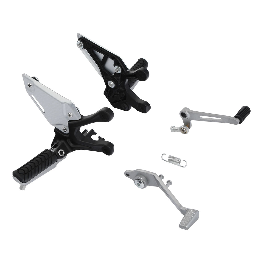 Front Driver Rider Footpegs Pegs Pedals Bracket Fit For Kawasaki Z900 2017-2024