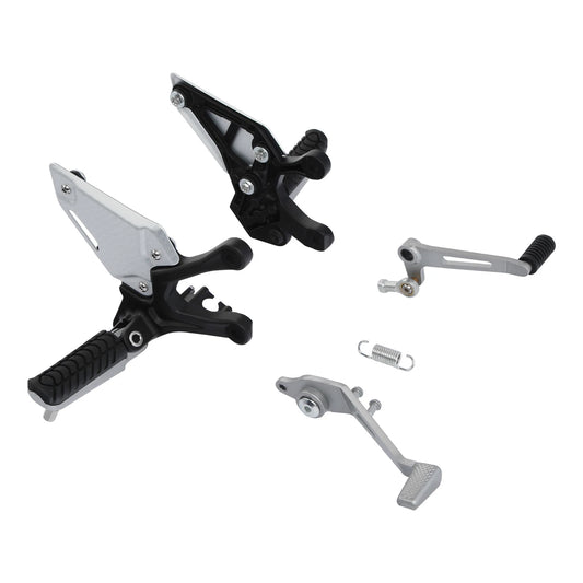 Front Driver Rider Footpegs Pegs Pedals Bracket Fit For Kawasaki Z900 2017-2024