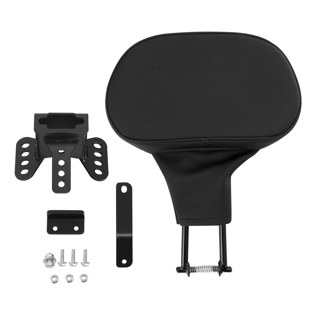Black Rider Driver Backrest Pad Fit For Harley Cvo Road Street Glide 2023-2025