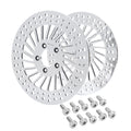 11.8" Front Left Right Brake Rotors & Bolts Fit For Harley Touring 2008-2023