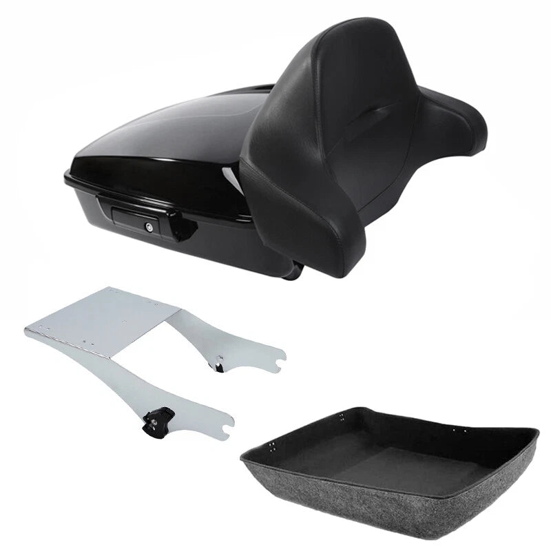 Chopped Trunk Backrest Mount Fit For Harley Touring 1997-2008 2007