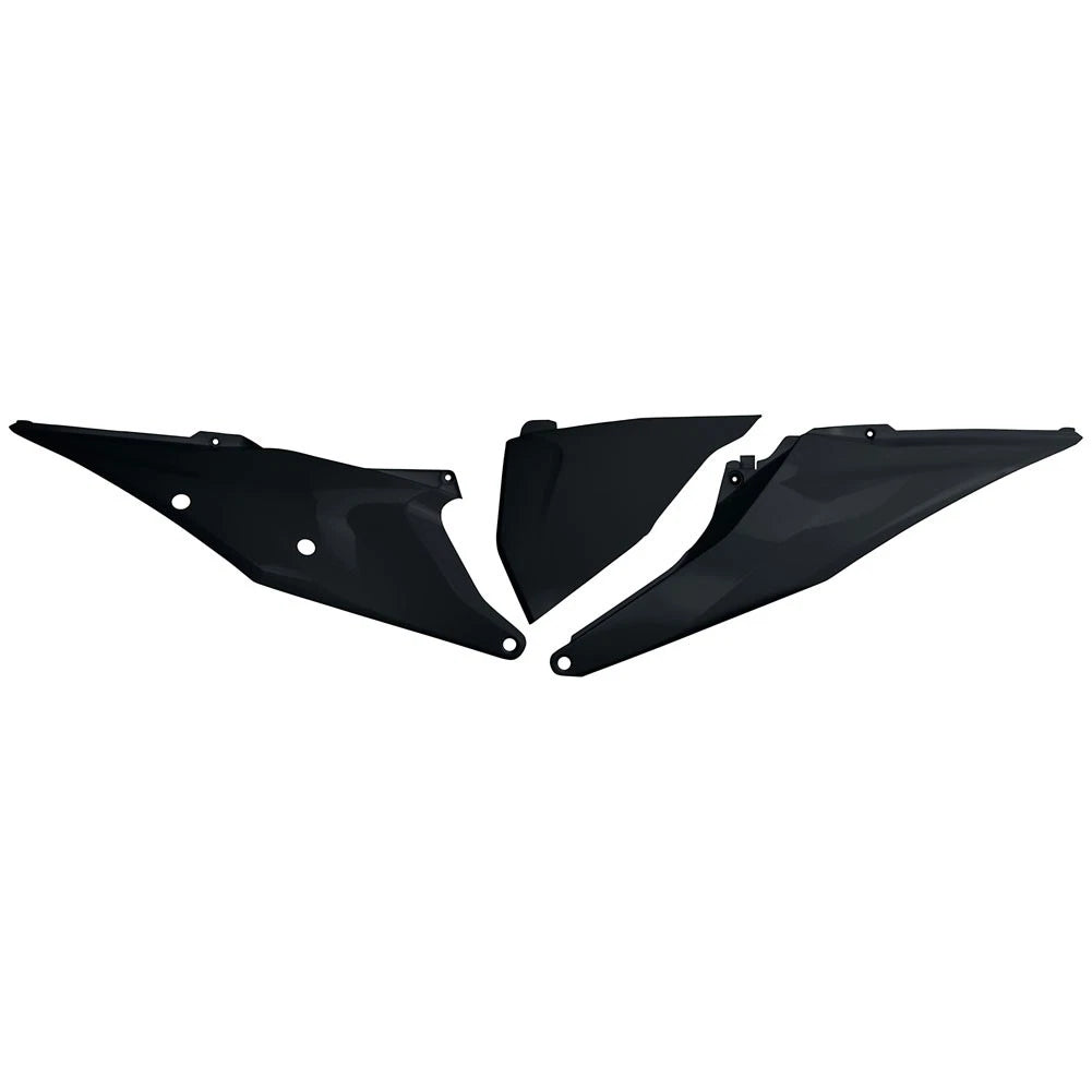UFO Side Panels Non Vented Black For KTM 150 XC-W (Fuel Injected) 2020-2023