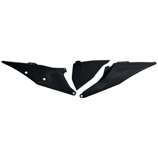 UFO Side Panels Non Vented Black For KTM 150 XC-W (Fuel Injected) 2020-2023