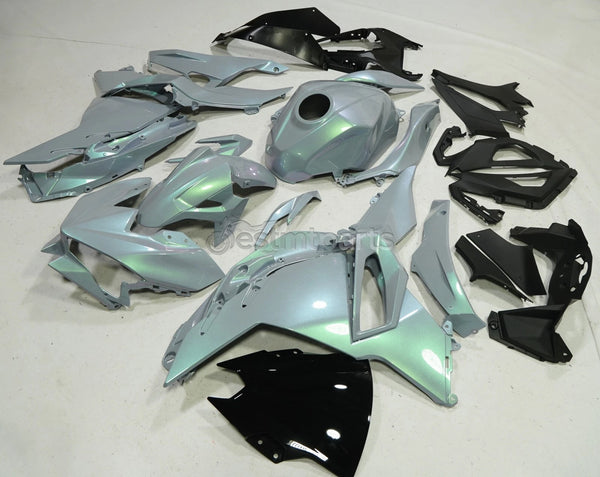 Gray Green Chameleon Fairing Kit w/Tank +Bolts For Kawasaki Ninja 500 2024-2025