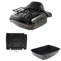 King Trunk Pad Rack LED Tail Light Plate Fit For Harley Cvo Road Glide 2014-2026