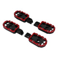Black+Red Driver & Passenger Foot Pegs Fit For Harley Softail Street Bob 18-24