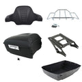 Matte Black King Trunk Backrest Mount Rack Fit For Harley Road Glide 2014-2026