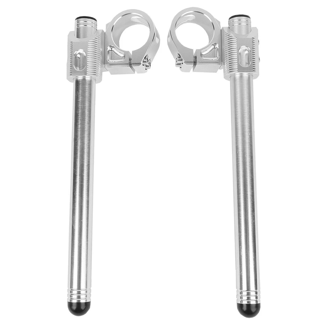 Silver 38mm HandleBars Clip On Fit For Yamaha Fzr 400/600CC 1989-1996 1990 91 92