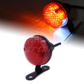 Black LED Vintage Tail Brake Rear Running Light For Cafe Bobber Cruiser Chopper