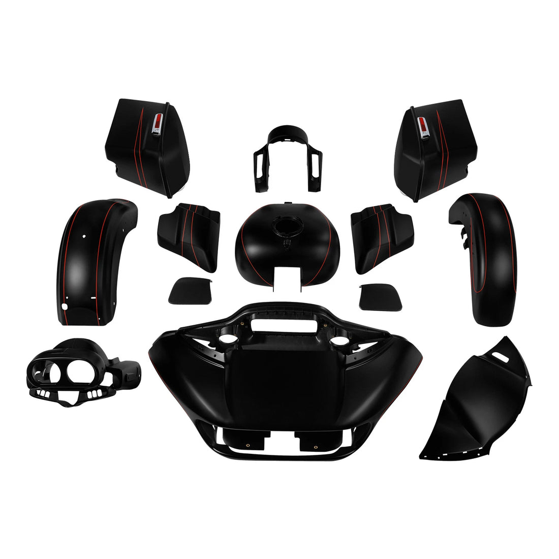 Fairings Body Work Kit Fit For Harley Road Glide Special 2015-2023 Black Denim