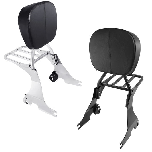 Backrest Sissy Bar & Luggage Rack Fit For Harley Sportster 1200 Custom 2004-2023