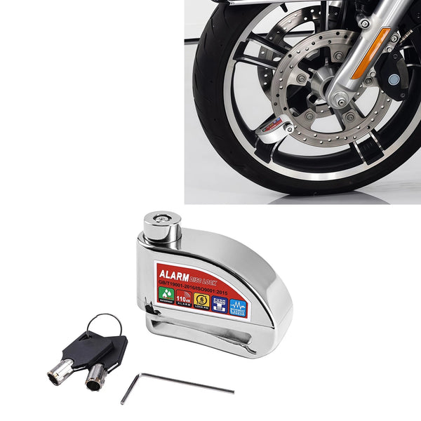Motorcycle Bicycle Anti-theft Wheel Disc Brake Lock Security Alarm Waterproof
