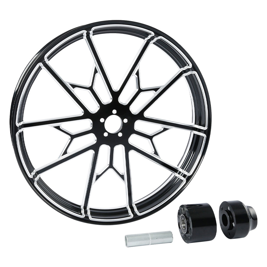 23'' Front Wheel Rim Single Disc Hub Fit For Harley Street Road Glide 1997-2021