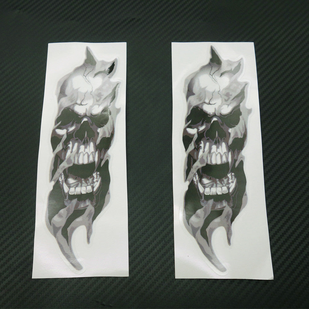 Motorcycle Front Fork Skull Decals Graphic Stickers For Yamaha Road Star V Star