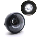 Motorcycle Black Metal White Angel Eye LED Headlight Fo GN125 CG125 Cafe Racer