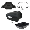 Matte Black King Trunk Backrest Rack Fit For Harley Touring Street Glide 14-2026