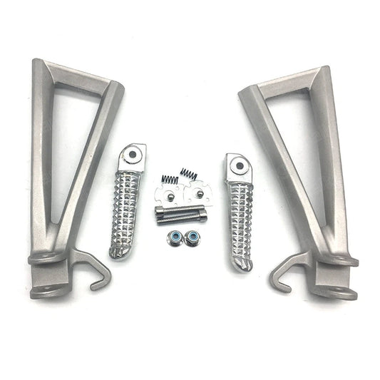 Silver Passenger Rear Foot Peg Bracket Fit for Yamaha Yzf R6 2006-2014 2015 2016