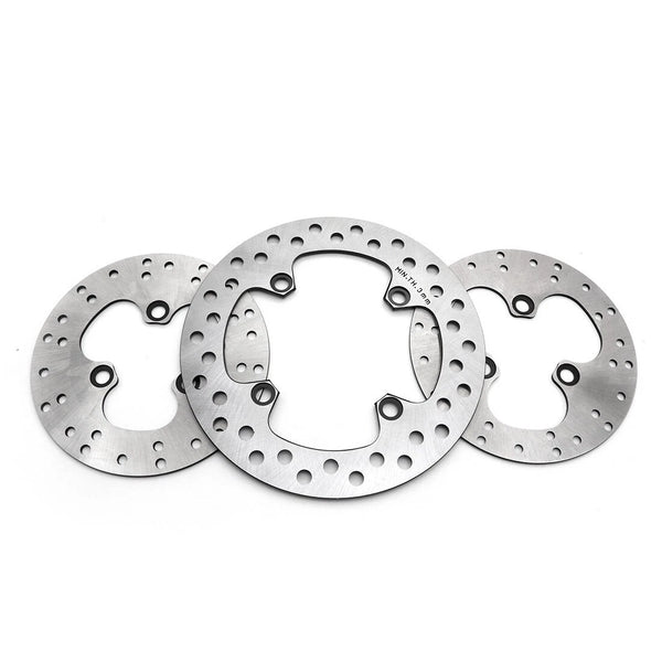 3Pcs Front Rear Brake Disc Rotor Brake Disk For Honda TRX400X Sportrax 2009-2014