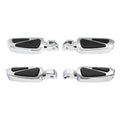 Chrome Driver & Passenger Footpegs Pegs Fit For Harley Softail Fat Boy 2018-2025