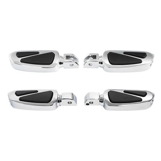Chrome Driver & Passenger Footpegs Pegs Fit For Harley Softail Fat Boy 2018-2025