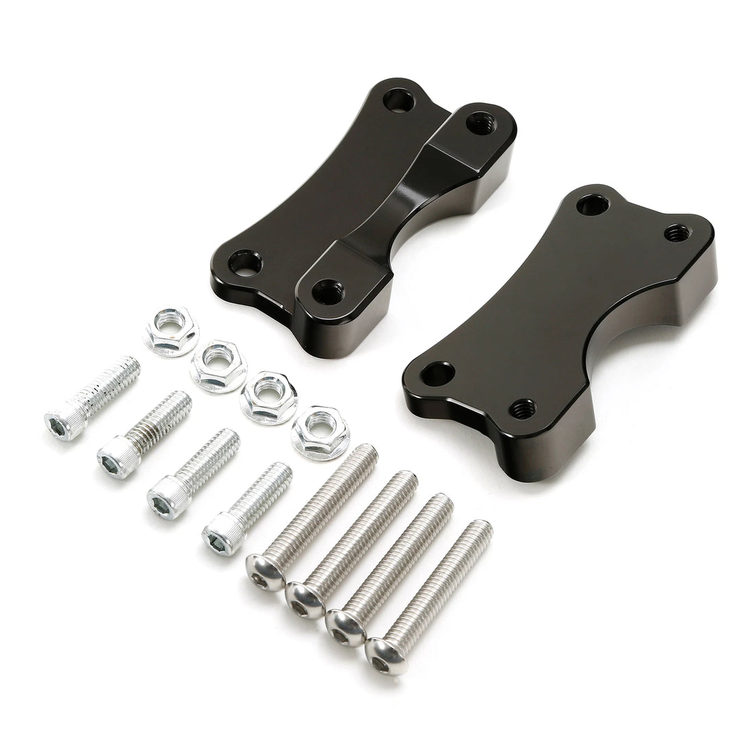 Black Front Fender Spacer Mount Kit Fit For Harley Road King Street Glide 14-23