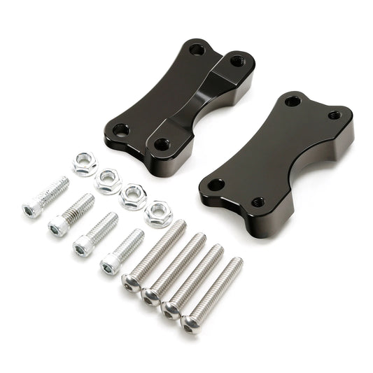 Black Front Fender Spacer Mount Kit Fit For Harley Road King Street Glide 14-23