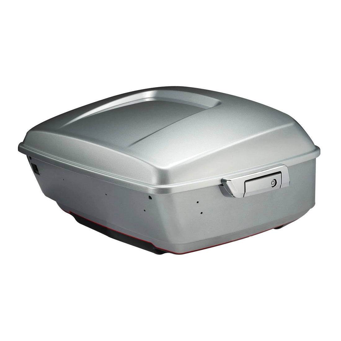 King Trunk Fit For Harley Touring 14-25 Brilliant Silver Pearl Glossy Black