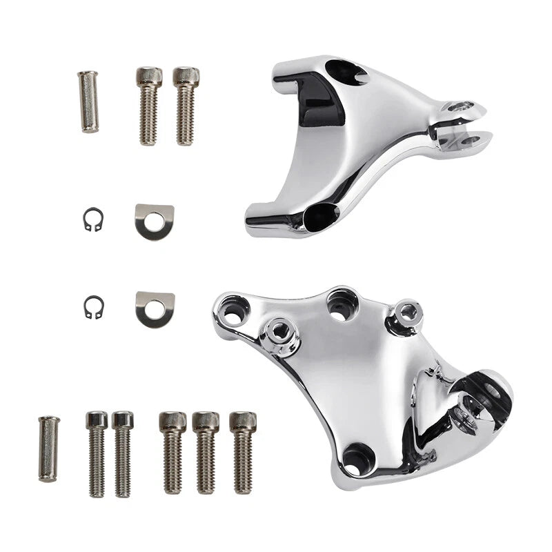 Chrome Rear Passenger Footpegs Peg Mount Kit Fit For Harley Sportster 2014-2022