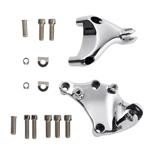 Chrome Rear Passenger Footpegs Peg Mount Kit Fit For Harley Sportster 2014-2022