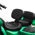 Driver & Passenger Low-Profile Seats Backrest Pads Fit For Harley Touring 14-23