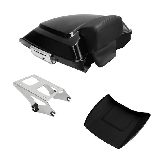 Razor Trunk Backrest Two-Up Mount Rack Fit For Harley Street Road Glide 2014-26