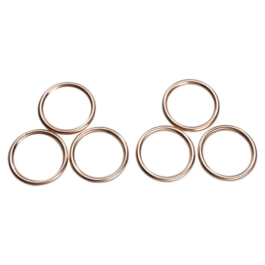 6pcs 31.5*40*4 Exhaust Pipe Interface Gasket For Honda GL1800 2001-2017