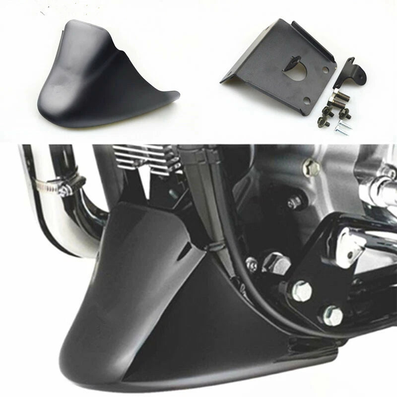 Matte Black Chin Fairing Front Spoiler For Harley Sportster XL 883 XL1200 04-14