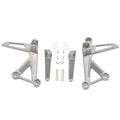 Honda CB500F CBR500R Silver Rear Passenger Foot Pegs Bracket Fit For 2016-2023