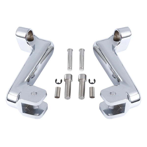 Chrome Passenger Foot Pegs Mount Bracket Fit For Indian Chief Classic 2014-2018